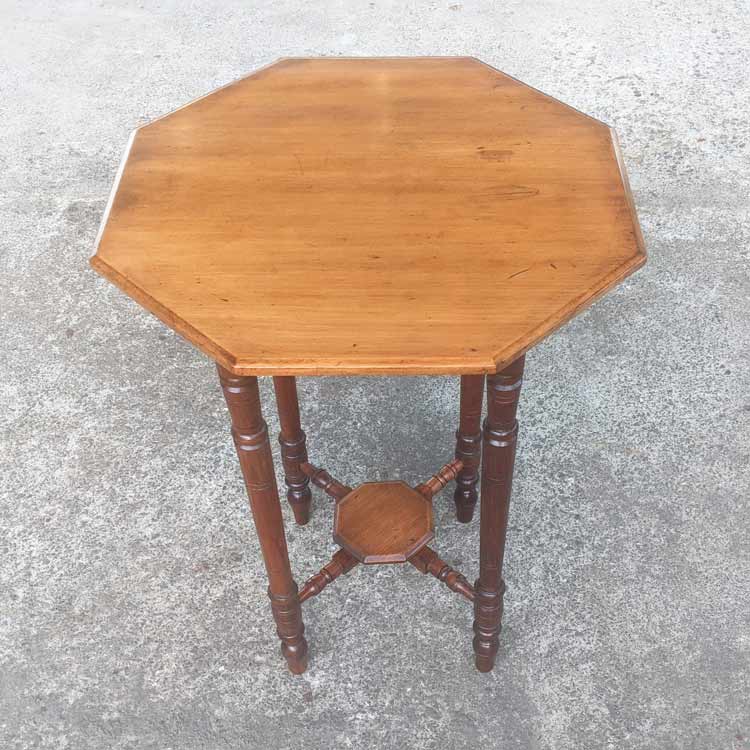 This antique hall table was stripped and finished with hard wax oil